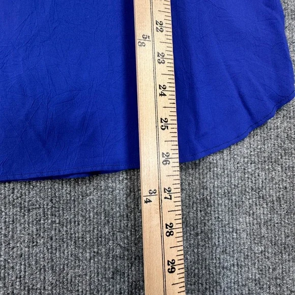 Vintage Jams World Tank Top Womens Large Blue Rayon Sleeveless Lightweight USA - Picture 5 of 7